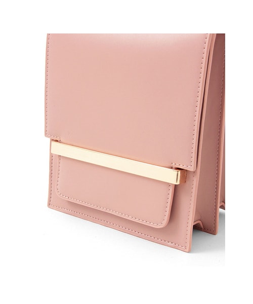 URBAN RESEARCH（アーバンリサーチ）の「UNDER BAR RAW.@MINIMALISTIC　CLASSIC SHOULDER BAG（バッグ・レディース・PINK/BLACK・-）」の7枚目の写真