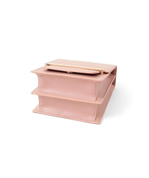 URBAN RESEARCH（アーバンリサーチ）の「UNDER BAR RAW.@MINIMALISTIC　CLASSIC SHOULDER BAG（バッグ・レディース・PINK/BLACK・-）」の5枚目の写真