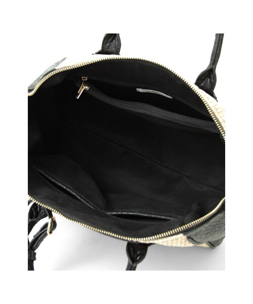 RODE SKO（ロデスコ）の「異素材ビッグボストン（バッグ・レディース・CAMEL/BLACK・FREE）」の9枚目の写真