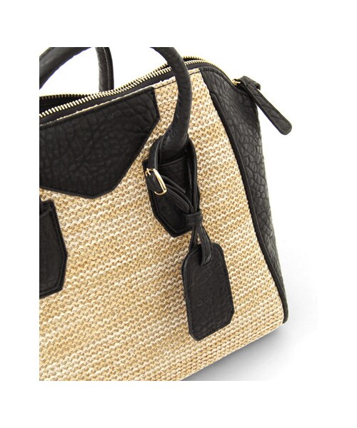 RODE SKO（ロデスコ）の「異素材ビッグボストン（バッグ・レディース・CAMEL/BLACK・FREE）」の8枚目の写真