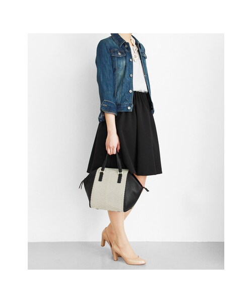 RODE SKO(ロデスコ)の「切替ボストン(バッグ・レディース・BLACK・FREE)」の3枚目の写真