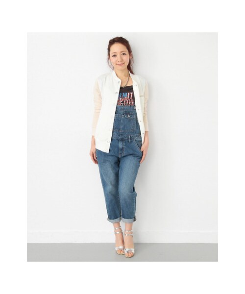 URBAN RESEARCH Sonny Label（アーバンリサーチサニーレーベル）の「スウェットブルゾン（ジャケット/アウター・レディース・ネイビー/ホワイト・FREE）」の4枚目の写真