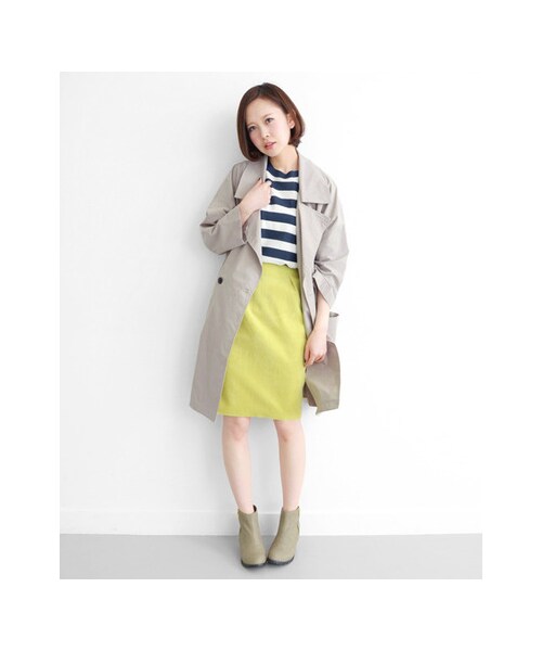 KBF（ケイビーエフ）の「BIGシルエットコート（ジャケット/アウター・レディース・カーキ/キャメル/ライトグレー・one）」の5枚目の写真