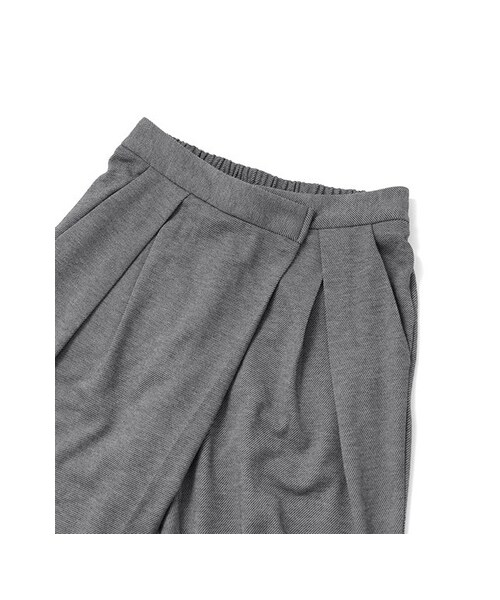 KBF（ケイビーエフ）の「KBF+ フロント折り返しカットソーパンツ（パンツ・レディース・グレー/ブラック・one）」の8枚目の写真