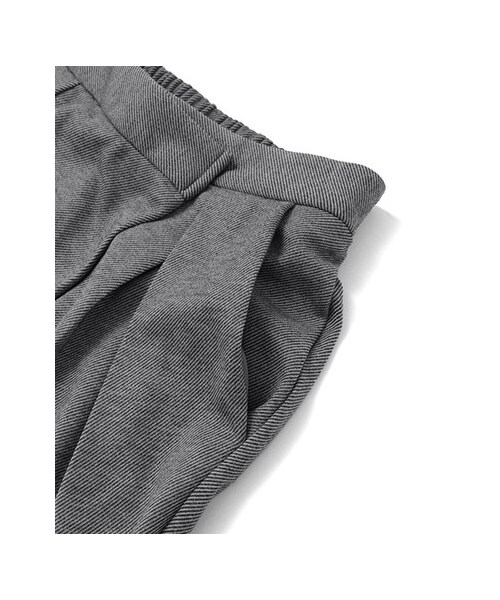 KBF（ケイビーエフ）の「KBF+ フロント折り返しカットソーパンツ（パンツ・レディース・グレー/ブラック・one）」の11枚目の写真