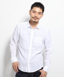 GLOBAL WORK | フレンチリネンシャツ長袖(トップス)