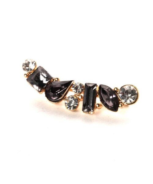 HARE(ハレ)の「ビジューイヤーカフピアス(アクセサリー・レディース・オフホワイト/イエロー/ピンク/ブラック/グリーン/ブルー・ONE SIZE)」の2枚目の写真