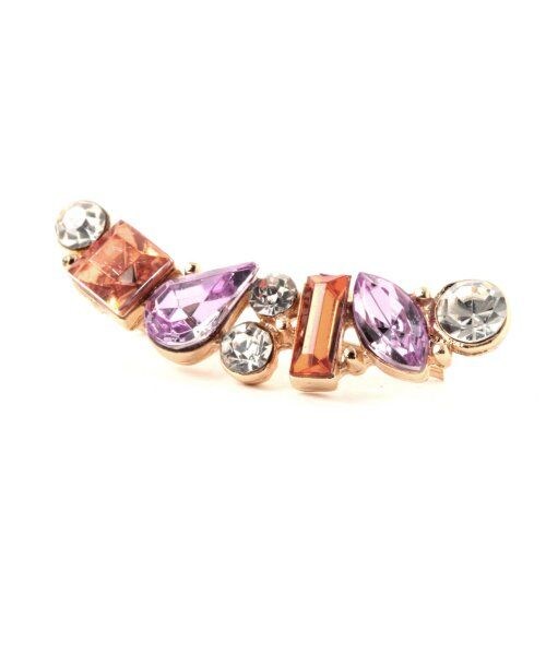 HARE(ハレ)の「ビジューイヤーカフピアス(アクセサリー・レディース・オフホワイト/イエロー/ピンク/ブラック/グリーン/ブルー・ONE SIZE)」の6枚目の写真