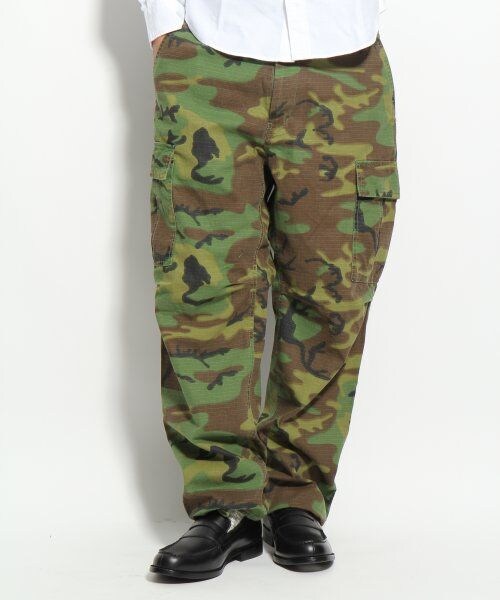 GLOBAL WORK（グローバルワーク）の「リップワイドカーゴパンツ（パンツ・メンズ・カモフラ78/カーキ72・Ｌ/Ｍ/Ｓ）」の5枚目の写真