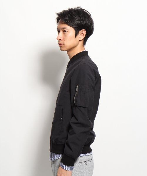 GLOBAL WORK（グローバルワーク）の「リブＺＩＰブルゾン（ジャケット/アウター・メンズ・ブラック09/カーキ78・Ｌ/Ｍ/Ｓ/ＸＬ）」の5枚目の写真