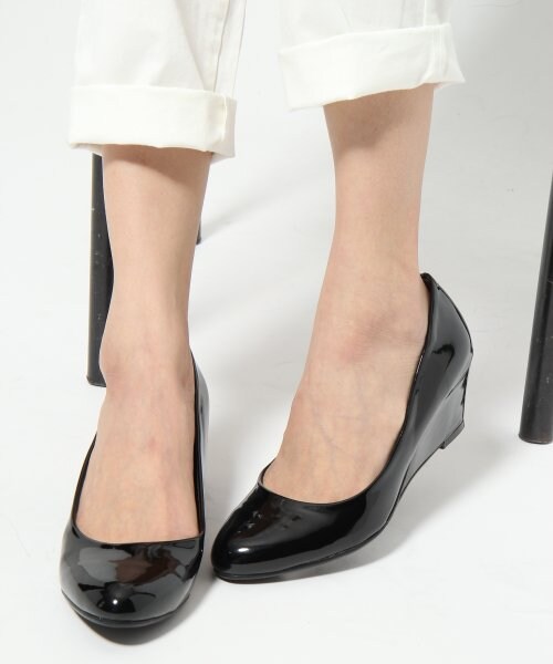 GLOBAL WORK(グローバルワーク)の「ウェッジパンプスSS(シューズ・レディース・ブルー85/ブラック09/オフホワイト05/グリーン75・M(23-23.5cm)/L(24-24.5cm)/S(22-22.5cm))」の5枚目の写真