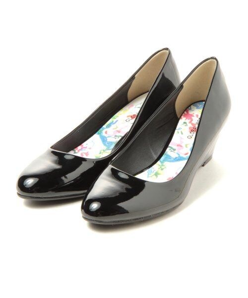 GLOBAL WORK(グローバルワーク)の「ウェッジパンプスSS(シューズ・レディース・ブルー85/ブラック09/オフホワイト05/グリーン75・M(23-23.5cm)/L(24-24.5cm)/S(22-22.5cm))」の2枚目の写真