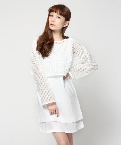 Jeanasis ジーナシス の メッシュプルオーバーセットワンピース ワンピース ドレス Wear