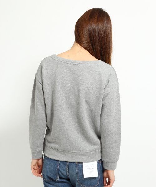 GLOBAL WORK（グローバルワーク）の「フロントビジュースウェット（トップス・レディース・ネイビー88/グレイ15・Ｌ/Ｍ/Ｓ）」の6枚目の写真