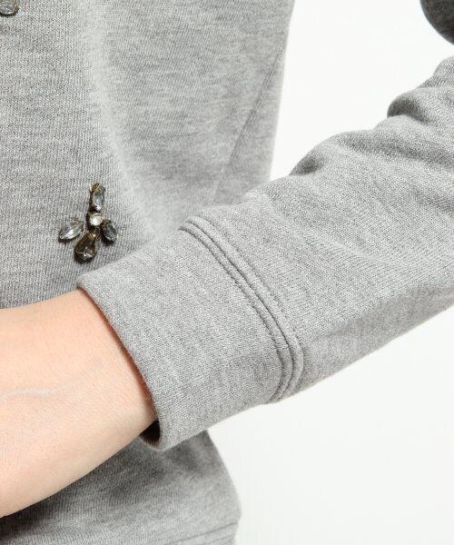 GLOBAL WORK（グローバルワーク）の「フロントビジュースウェット（トップス・レディース・ネイビー88/グレイ15・Ｌ/Ｍ/Ｓ）」の10枚目の写真