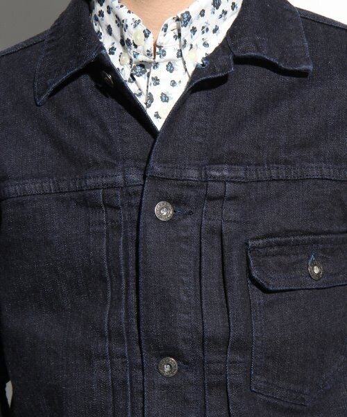 LOWRYS FARM（ローリーズファーム）の「カラーＧＪＫ（ジャケット/アウター・メンズ・ネイビー/オフ・Ｌ/Ｍ）」の6枚目の写真