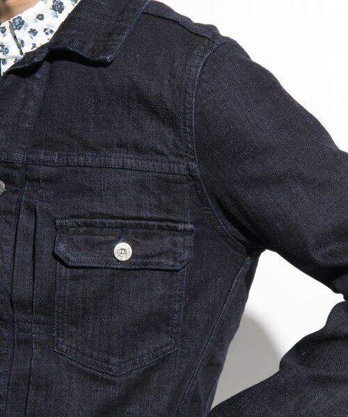 LOWRYS FARM（ローリーズファーム）の「カラーＧＪＫ（ジャケット/アウター・メンズ・ネイビー/オフ・Ｌ/Ｍ）」の7枚目の写真