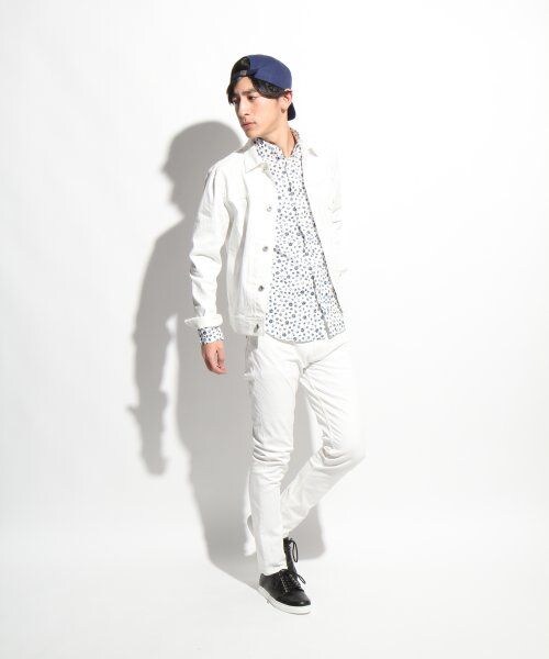 LOWRYS FARM（ローリーズファーム）の「カラーＧＪＫ（ジャケット/アウター・メンズ・ネイビー/オフ・Ｌ/Ｍ）」の5枚目の写真