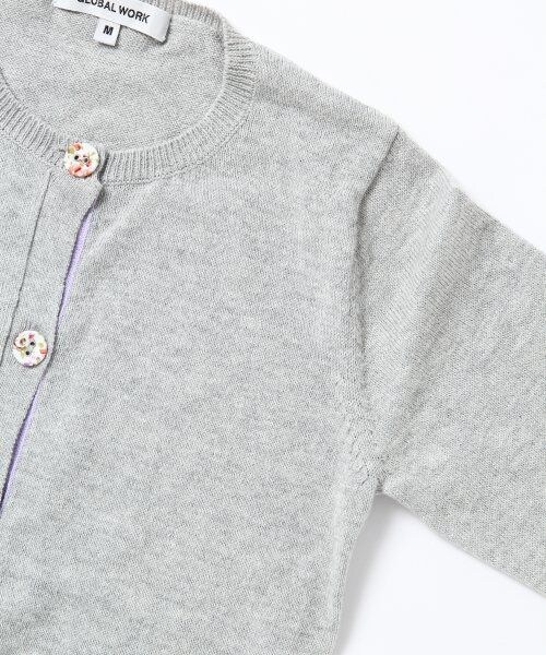 GLOBAL WORK(グローバルワーク)の「【キッズ】クルミボタンカーデ(トップス・キッズ・ネイビー88/ピンク25/グレイ15/イエロー62・L(110~120cm)/M(100~110cm)/S(90~100cm)/XL(120~130cm))」の7枚目の写真