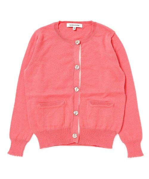 GLOBAL WORK(グローバルワーク)の「【キッズ】クルミボタンカーデ(トップス・キッズ・ネイビー88/ピンク25/グレイ15/イエロー62・L(110~120cm)/M(100~110cm)/S(90~100cm)/XL(120~130cm))」の4枚目の写真