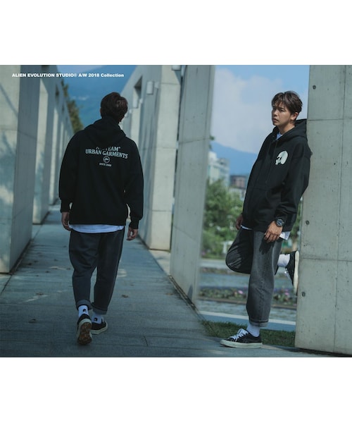 AES（エーイーエス）の「Aes A/W 2018 - AES Washed Skull Logo Hoodie 