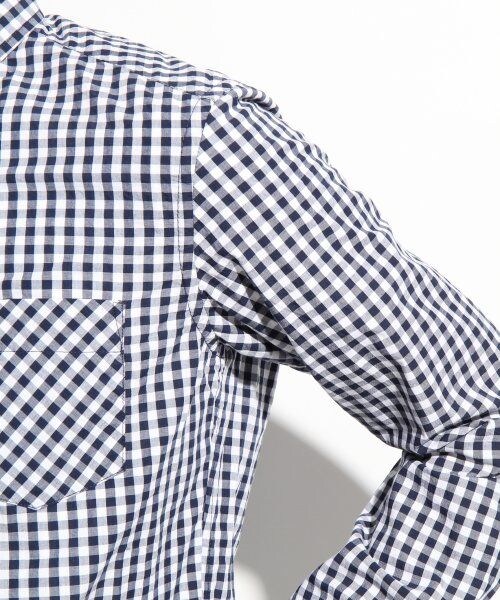 LOWRYS FARM(ローリーズファーム)の「ギンガムチェックシャツ(トップス・メンズ・ネイビー/レッド/ブラック/ブルー・L/M)」の9枚目の写真