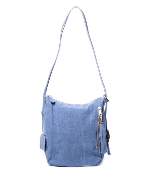Heather（ヘザー）の「タッセル４ＷＡＹカラーＢＡＧ（バッグ・レディース・デニム/ピンク/ブラック/ホワイト・ONE SIZE）」の3枚目の写真