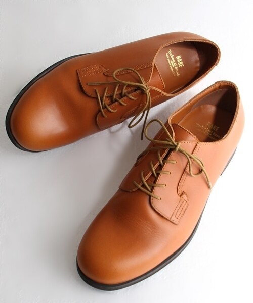 HARE(ハレ)の「5アイレットレザーシューズ(シューズ・メンズ・オフホワイト/キャメル/ブラック/ブラウン・L/M/S)」の4枚目の写真