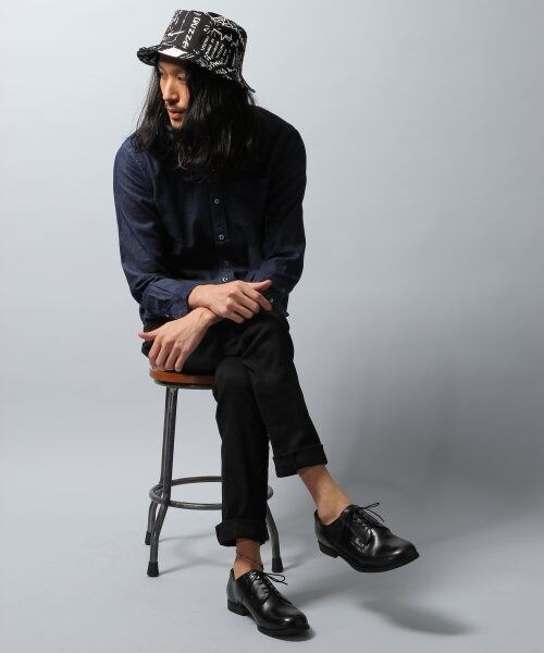 HARE(ハレ)の「5アイレットレザーシューズ(シューズ・メンズ・オフホワイト/キャメル/ブラック/ブラウン・L/M/S)」の12枚目の写真