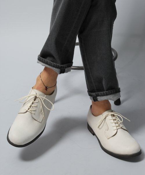 HARE(ハレ)の「5アイレットレザーシューズ(シューズ・メンズ・オフホワイト/キャメル/ブラック/ブラウン・L/M/S)」の5枚目の写真