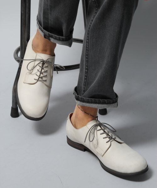 HARE(ハレ)の「5アイレットレザーシューズ(シューズ・メンズ・オフホワイト/キャメル/ブラック/ブラウン・L/M/S)」の6枚目の写真