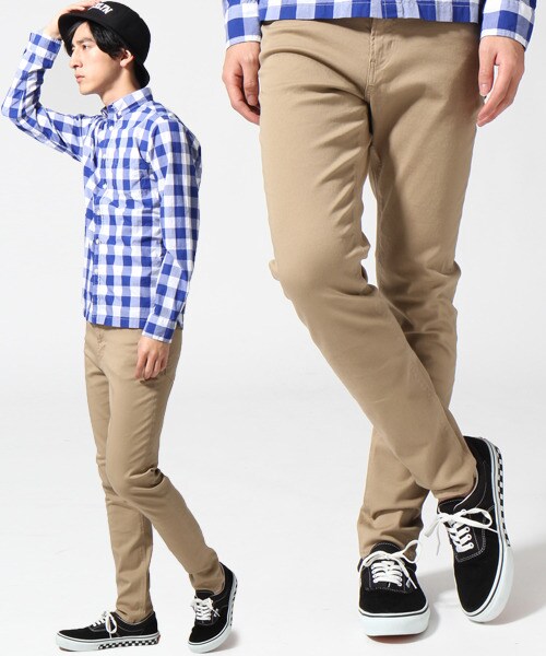 RAGEBLUE（レイジブルー）の「スキニーパンツSS（パンツ・メンズ・グレー/ベージュ/ブラック/ブルー・Ｌ/Ｍ/Ｓ）」の3枚目の写真