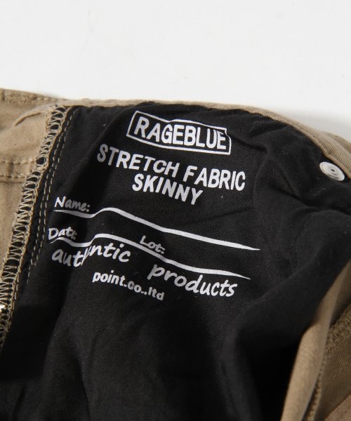 RAGEBLUE（レイジブルー）の「スキニーパンツSS（パンツ・メンズ・グレー/ベージュ/ブラック/ブルー・Ｌ/Ｍ/Ｓ）」の11枚目の写真