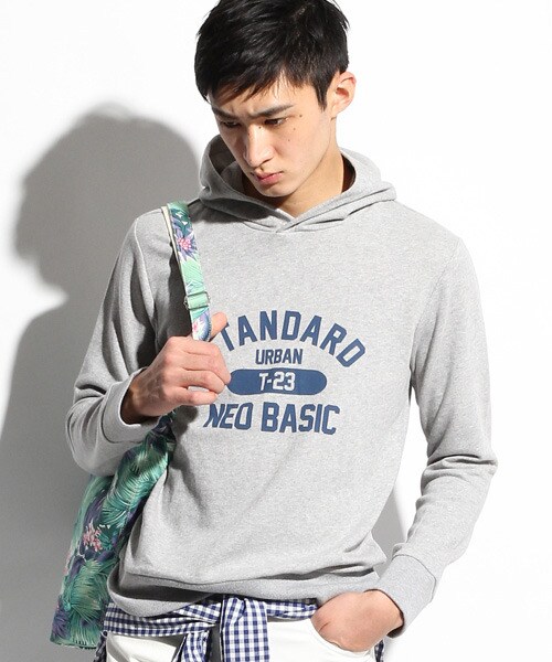 LOWRYS FARM（ローリーズファーム）の「プリントＰＫＬ／Ｓ（トップス・メンズ・グレー/ネイビー/グリーン/オフ・Ｌ/Ｍ）」の2枚目の写真