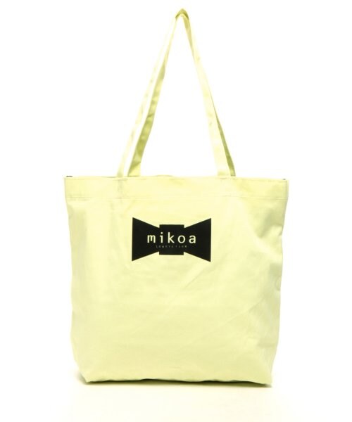 LOWRYS FARM（ローリーズファーム）の「☆新作☆ロゴトートバッグ／Ｍ/mikoa（バッグ・レディース・イエロー/ピンク/ブラック/オフ・ナシ）」の3枚目の写真