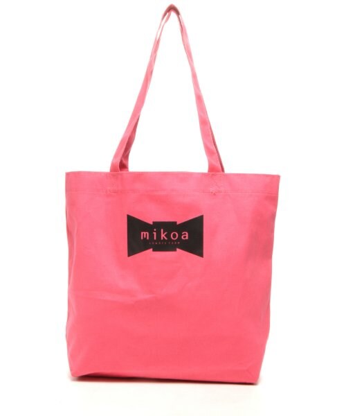 LOWRYS FARM（ローリーズファーム）の「☆新作☆ロゴトートバッグ／Ｍ/mikoa（バッグ・レディース・イエロー/ピンク/ブラック/オフ・ナシ）」の4枚目の写真