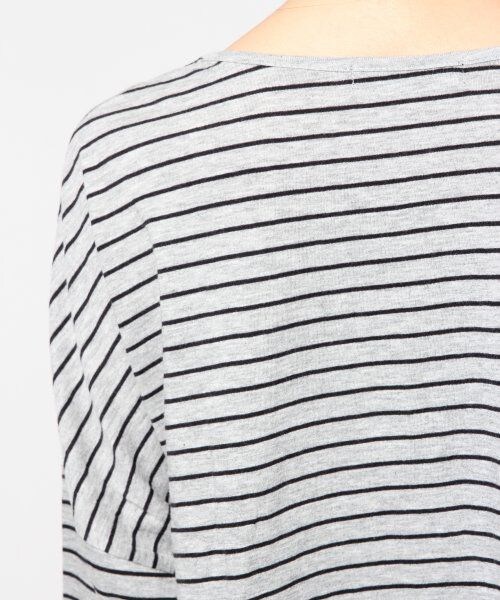 JEANASIS（ジーナシス）の「ボーダーワイドプルオーバー（トップス・レディース・ブラック系/グレー系・FREE）」の9枚目の写真