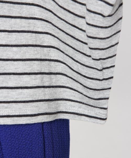 JEANASIS（ジーナシス）の「ボーダーワイドプルオーバー（トップス・レディース・ブラック系/グレー系・FREE）」の8枚目の写真