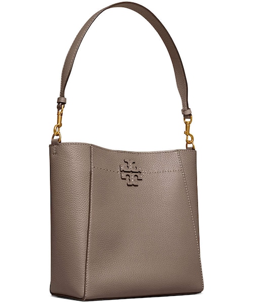 TORY BURCH(トリーバーチ)の「Tory Burch McGraw Leather Hobo Bag(バックパック/リュック・レディース・Black/Brown・One Size)」の6枚目の写真