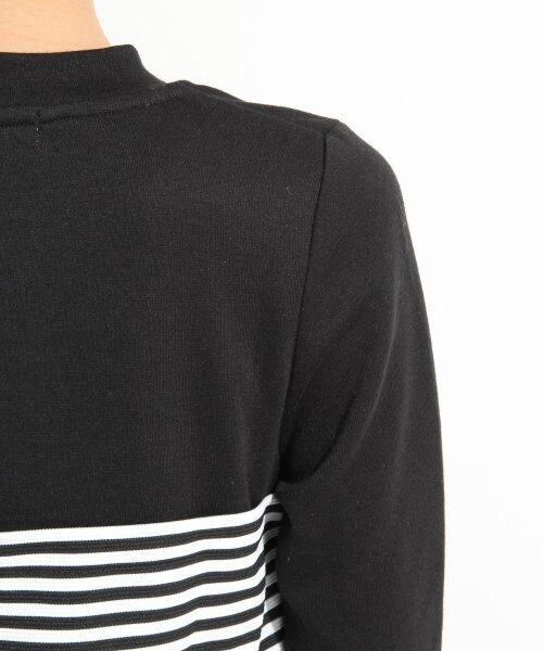 LOWRYS FARM(ローリーズファーム)の「ビスチェドッキングプルオーバーロングスリーブ(トップス・レディース・ボーダー/ブラック/オフ・L/M)」の10枚目の写真