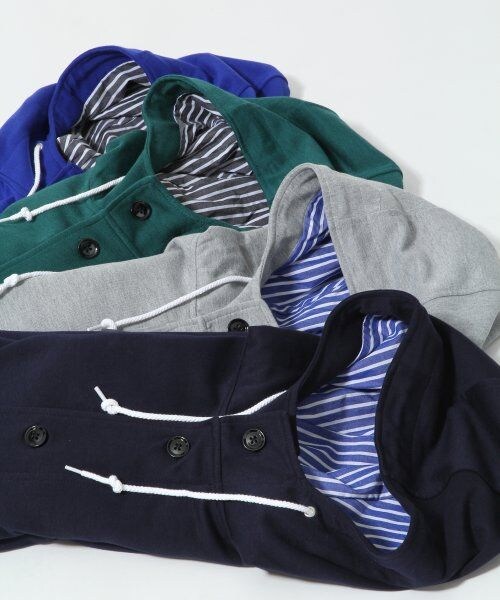 RAGEBLUE（レイジブルー）の「カットフハクフードジャケット（ジャケット/アウター・メンズ・グレー/ネイビー/グリーン/ブルー・Ｌ/Ｍ）」の14枚目の写真