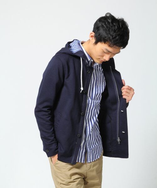 RAGEBLUE（レイジブルー）の「カットフハクフードジャケット（ジャケット/アウター・メンズ・グレー/ネイビー/グリーン/ブルー・Ｌ/Ｍ）」の4枚目の写真