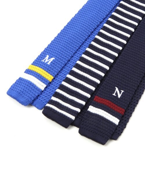 RAGEBLUE（レイジブルー）の「ニットタイSS（アクセサリー・メンズ・ネイビー/ワイン/ブルー/ボーダーネイビー・ONE SIZE）」の11枚目の写真