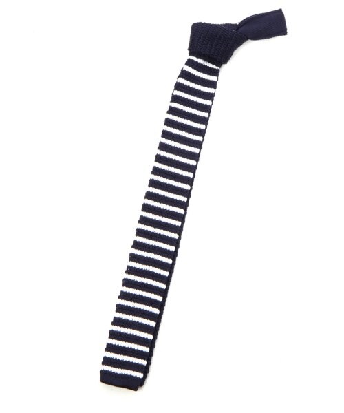 RAGEBLUE（レイジブルー）の「ニットタイSS（アクセサリー・メンズ・ネイビー/ワイン/ブルー/ボーダーネイビー・ONE SIZE）」の6枚目の写真