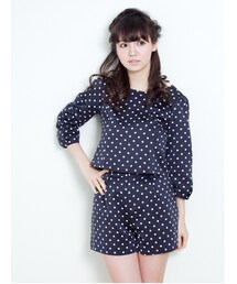 EARTH セットアップ earth music&ecology トレーナー スウェット ハーフZIP