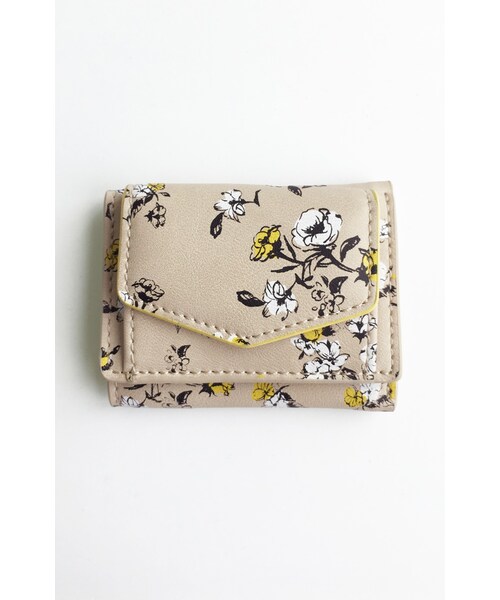 Haco ハコ の ｌｅｇａｔｏ ｌａｒｇｏ オリジナルフラワーデザイン三つ折りミニ財布 財布 小物 Wear