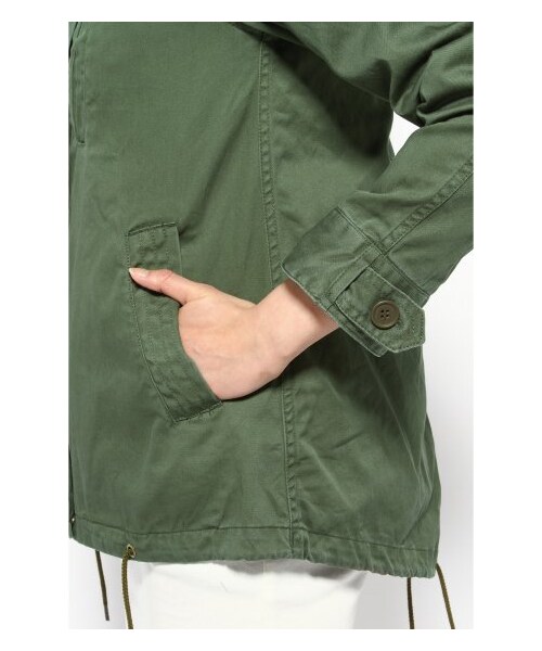 SLOBE IENA(スローブイエナ)の「フードミリタリーブルゾン(その他ブルゾン・レディース・カーキ/サックスブルー/ナチュラル・フリー)」の10枚目の写真