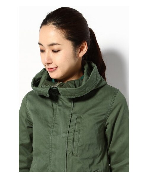 SLOBE IENA(スローブイエナ)の「フードミリタリーブルゾン(その他ブルゾン・レディース・カーキ/サックスブルー/ナチュラル・フリー)」の7枚目の写真