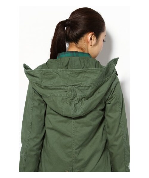 SLOBE IENA(スローブイエナ)の「フードミリタリーブルゾン(その他ブルゾン・レディース・カーキ/サックスブルー/ナチュラル・フリー)」の9枚目の写真