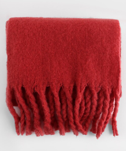 DHOLIC（ディーホリック）の「ソフトフリンジロングマフラー（マフラー・レディース・グリーン/ブルー/ピンク/パープル/レッド/その他/グレー/イエロー・FREE）」の7枚目の写真